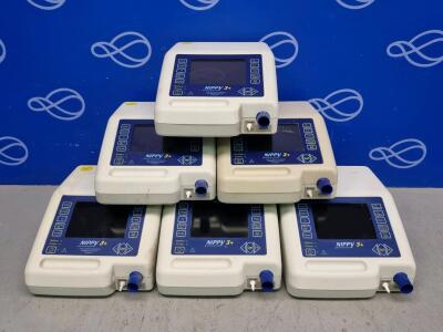 6 x Breas/B&D Medical Nippy 3+ Ventilator