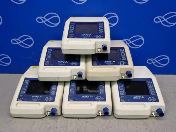 6 x Breas/B&D Medical Nippy 3+ Ventilator