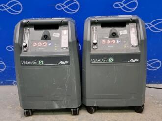2 x Airsep VisionAire 5 Oxygen Concentrator