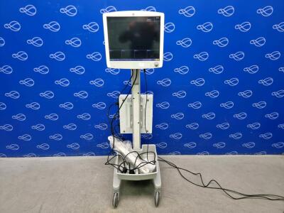 GE Carescape B850 Monitor & GE D19KT Display on Trolley