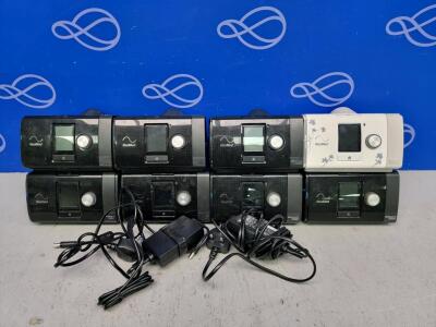 8 x ResMed AirSense 10 Autoset CPAP