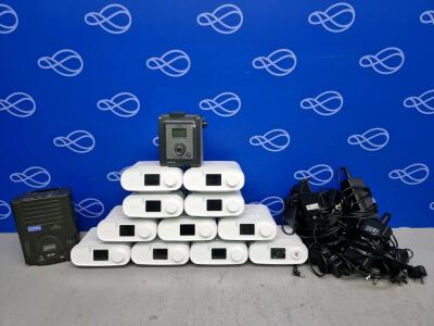 11 x Philips Respironics DreamStation Auto CPAP, 1 x Respironics REMstar Plus CPAP & 1 x Respironics REMstar Auto A-Flex CPAP