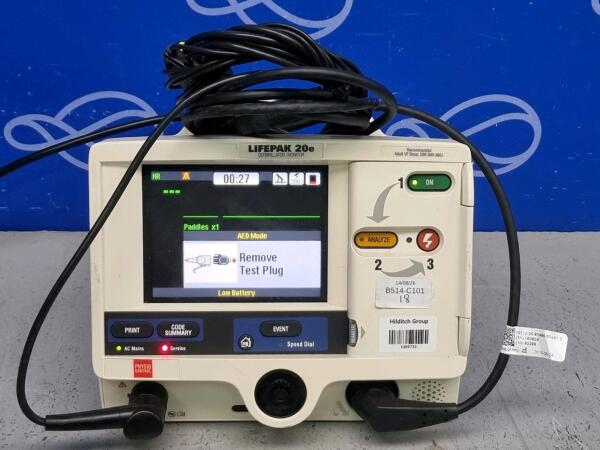 Physio Control Lifepak 20e Defibrillator with Pacer Function