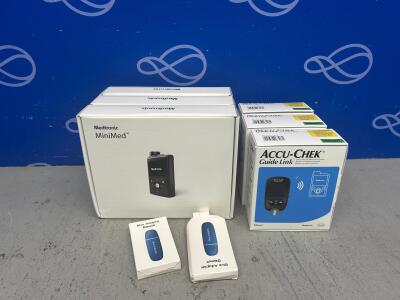 3 x Medtronic MiniMed 780G Automated Insulin Delivery System, 3 x Accu-Chek Guide Link Blood Glucose Monitoring System & 2 x bluetooth Adapter