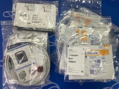 Quantity of Assorted Defibrillator Accessories (packaged as new)