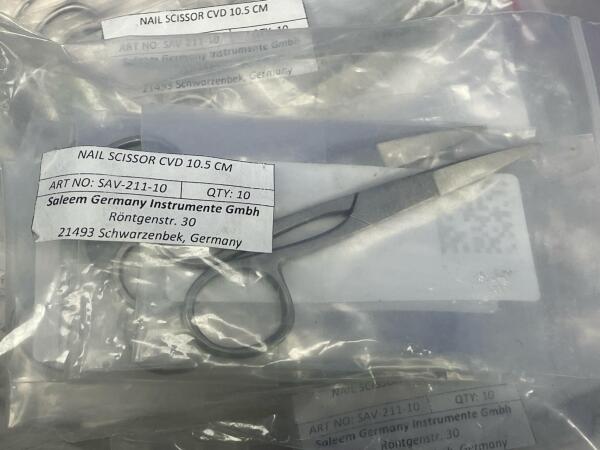 Approximately 200 x prs of Nail Scissors (packaged as new)