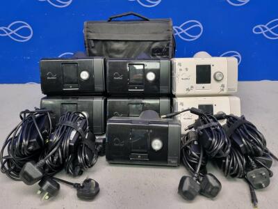 7 x Resmed Air Sense 10 Autoset C-PAP, 3 x Resmed Air Sense 10 Autoset for Her C-PAP,