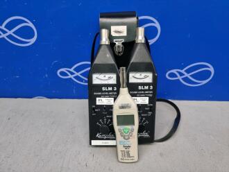 3 x Kamplex Sound Level Meter (2 x SLM3 1 x KM-6)