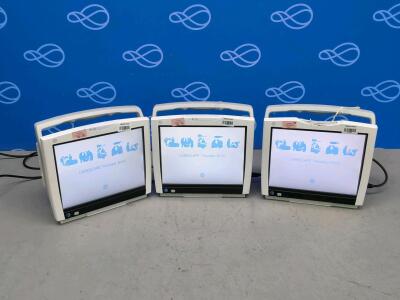 3 x GE Carescape B450 Patient Monitors