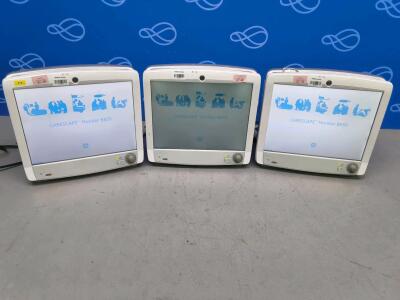 3 x GE Carescope B650 Patient Monitors