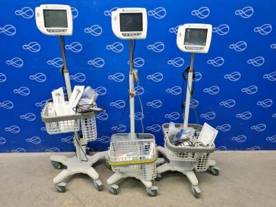 3 x Verathon GlideScope Video Monitor on Rollstand
