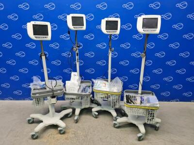 4 x Verathon GlideScope Video Monitor on Rollstand