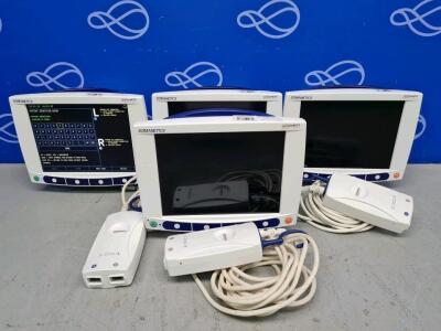 4 x Covidien Somanetics INVOS 5100C Cerebral / Somatic Oximeter Monitor