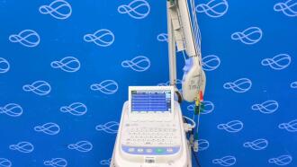 Nihon Kohden Cardiofax M ECG Recorder on Trolley - 2