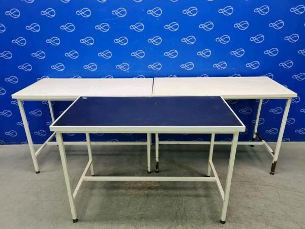 2 x Harrison Vet and 1 x Unbranded Veterinary Examination Table