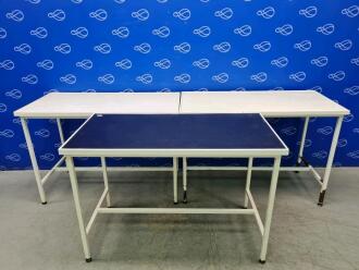 2 x Harrison Vet and 1 x Unbranded Veterinary Examination Table