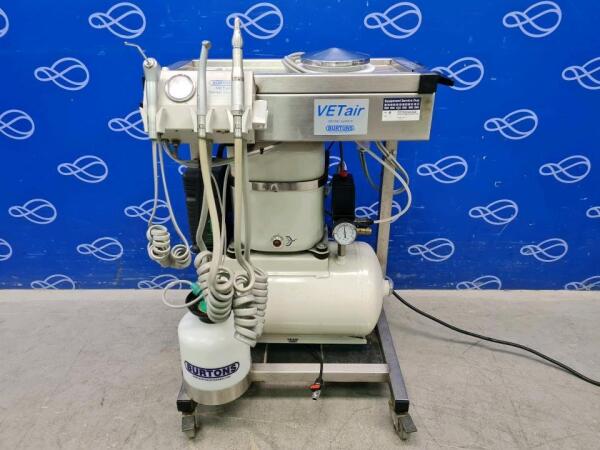Burtons VETair Mobile Veterinary Dental Unit on Rollstand