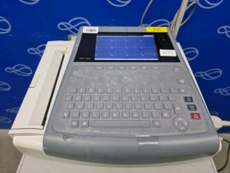 GE MAC 1600 ECG Recorder on Trolley - 2