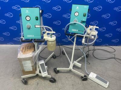 2 x Ardo Senator 30 Vacuum Units on Rollstands