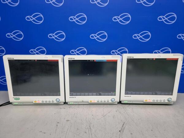 3 x Mindray Beneview T8 Patient Monitor