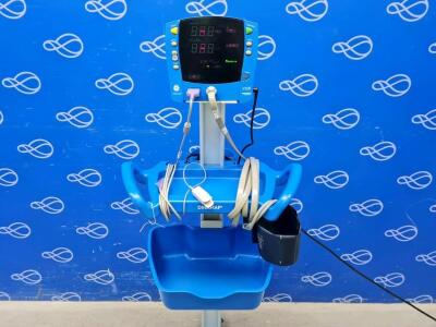 GE Carescape Dinamap V100 Vital Signs Monitor on Rollstand