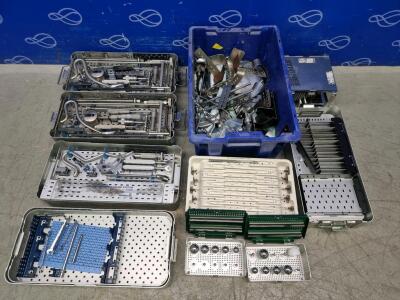 Quantity of Various Orthopaedic Tools and Fixings and Theatre Instruments