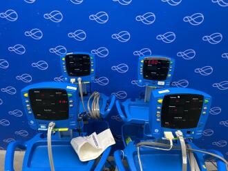 4 x GE Carescape Dinamap V100 Vital Signs Monitors on Rollstands - 2