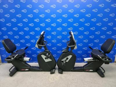 2 x Sole R92 Recumbent Exercise Bike