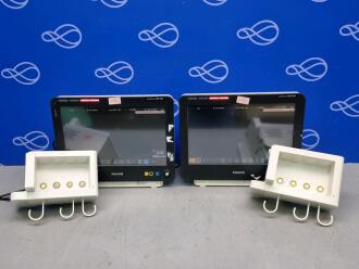 2 x Philips Intellivue MX700 Patient Monitor, 2 x Philips FMS-4 Module Rack