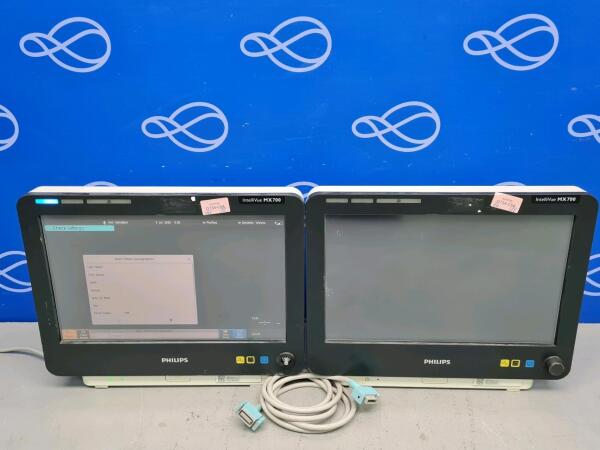 2 x Philips IntelliVue MX700 Patient Monitor