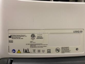 GE Logiq E9 XDclear 2.0 Ultrasound *NO BUYERS PREMIUM* - 7