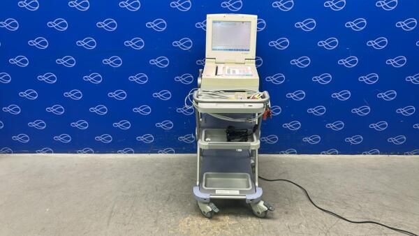 Fukuda Denshi CardiMax FX-7542 ECG Recorder on Trolley