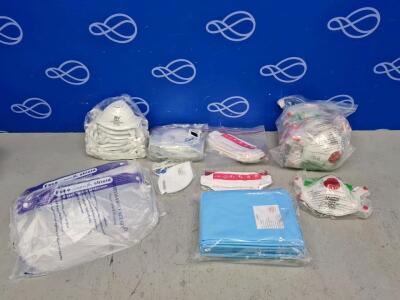 Small Quantity of PPE Equipment in PPE Bag