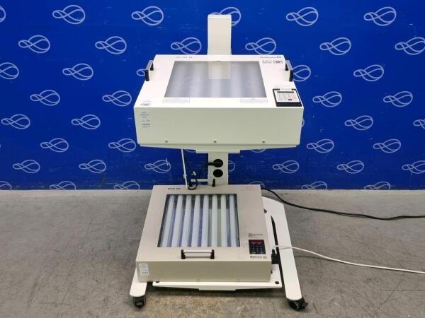 Waldmann UV 181 AL Light Therapy Unit and Waldmann PUVA 180 Light Therapy Unit on Trolley