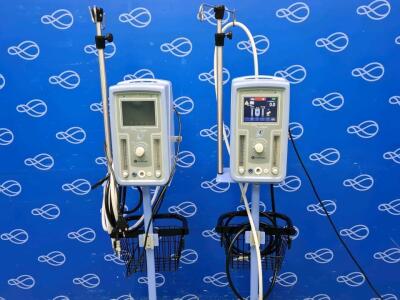 2 x CareFusion / Viasys Infant Flow SiPAP on Rollstand