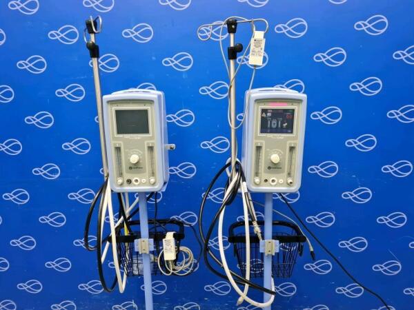 2 x CareFusion / Viasys Infant Flow SiPAP on Rollstand