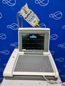 GE MAC 5500 HD ECG Recorder on Trolley - 2