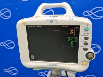 GE Dash 3000 Patient Monitor on Rollstand - 2