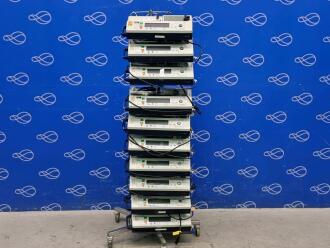 10 x IVAC PCAM Syringe Driver Mounted on Drip Stand