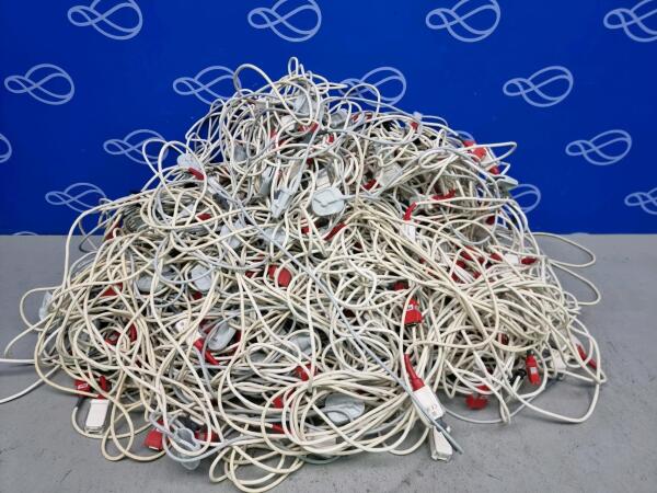 Large Quantity of Masimo Red LNC-10 SpO2 Fingerclips & SpO2 Trunk Cables