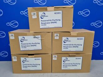 5 x Tect Protection RE5001 Airtec Powered Air Purifying Respirator - 2