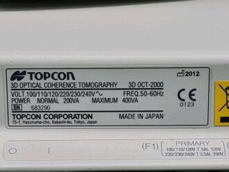 Topcon 3D OCT-2000 Optical Coherence Tomography Unit on Motorised Table - 7