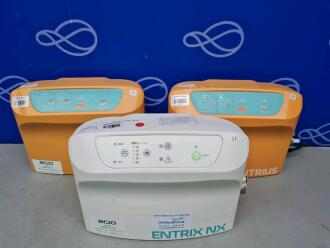 2 x Carilex Centrius and 1 x Entrix NX Pressure Relief Therapy Pump