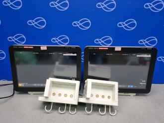 2 x Philips Intellivue MX700 Patient Monitor, 2 x Philips FMS-4 Module Rack