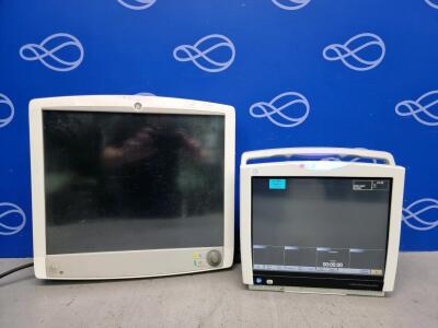 GE Carescape B450 Patient Monitor & GE D19KT Display