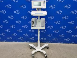 6 x Welch Allyn Connex Spot Monitor - One on Rollstand with Welch Allyn 7000-APM Accessory Power Management Unit - 2