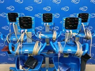 5 x GE Carescape V100 Dinamap Vital Signs Monitor on Rollstand - 2