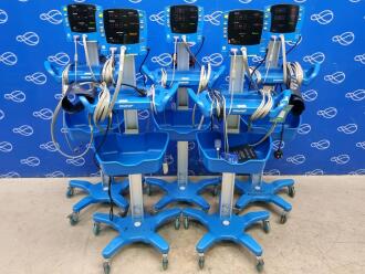 5 x GE Carescape V100 Dinamap Vital Signs Monitor on Rollstand