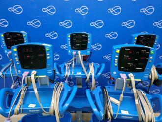 5 x GE Carescape V100 Dinamap Vital Signs Monitor on Rollstand - 2