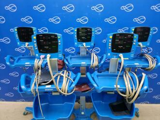 5 x GE Carescape V100 Dinamap Vital Signs Monitor on Rollstand - 2